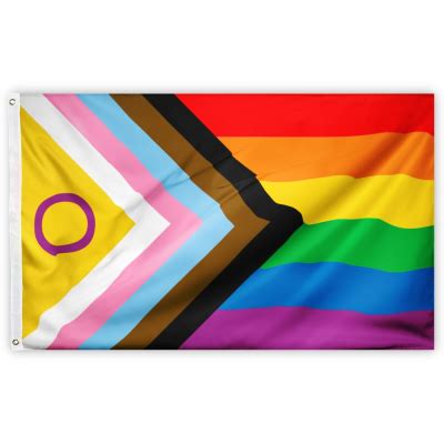 Progress Intersex Pride Regenbogen Flagge BENSWILD I Dein Mens Unde