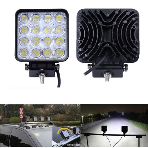 4 2 Inch 48w Led Work Light 12v Led Tractor Work Light Flood Spot Beam