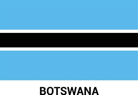 Botswana flag design vector 13304893 Vector Art at Vecteezy