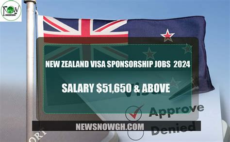 New Zealand Visa Sponsorship Jobs Salary