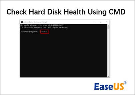 How To Check Hard Disk Health Using Cmd Step By Step Guide Easeus