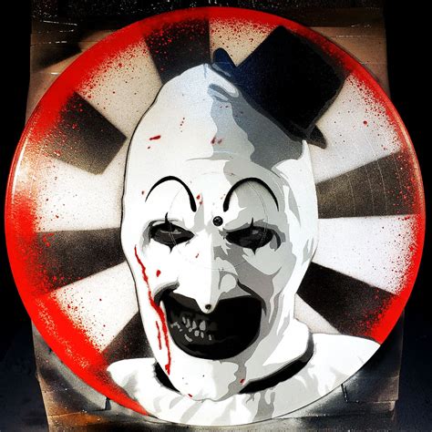 Art The Clown Terrifier Killer Clown Spray Paint And Stencil Etsy