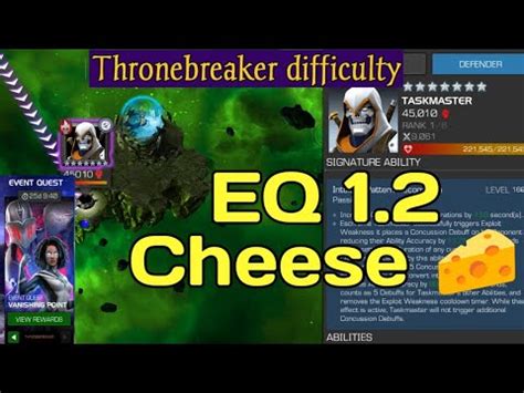 August 2023 Event Quest 1 2 Cheese Completion Thronebreaker Mcoc