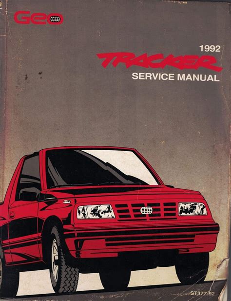 1992 Geo Tracker Repair Shop Manual Original Books Amazonca