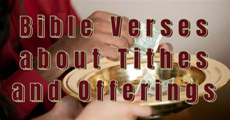 Bible Verses About Tithes And Offerings Bible Verses For Me