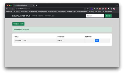 Tutorial Laravel Inertia Js React Js 6 Edit Dan Update Data Ke