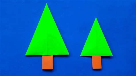 Cara Membuat Pohon Dari Kertas Origami Tree Tutorial Youtube