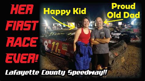 Daughter Races Hobby Stock For First Time Ever Powder Puff At