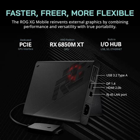 Asus Rog Xg Mobile Egpu Dock Amd Radeon Rx Xt Gb Gddr Graphics