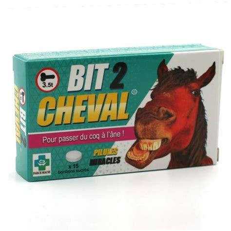 Stc Boite De M Dicament Bonbon Humoristique Bit Cheval