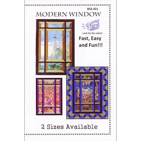 Modern Window Quilt Pattern By Barb Sackel Of Quilt Woman Etsy