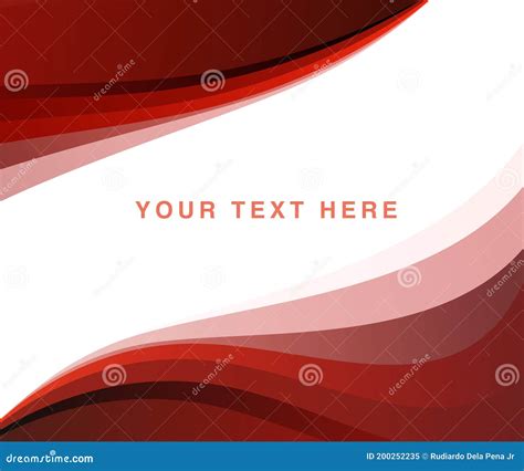 Maroon Wave Frame Background Vector Border Stock Vector Illustration