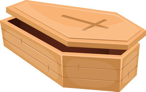 Wooden Coffin Clipart Design Illustration 9400949 Png