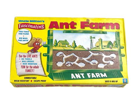 Vintage Uncle Milton S Fascinating Ant Farm Novelty Toy