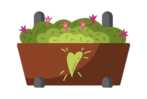 Planta Casera En Una Maceta Ilustraci N Plana Vector Premium