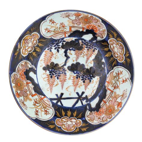 At Auction Grande Piatto In Porcellana Imari Giappone Inizio Xviii