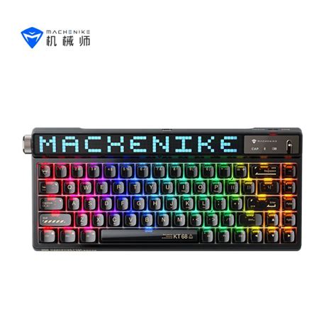 Machenike Kt Smart Screen Mechanical Keyboard Wireless Bluetooth Three Mode Hot Swap Shopee