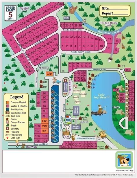 Campground Map | Yogi Bear's Jellystone Park Indianapolis East