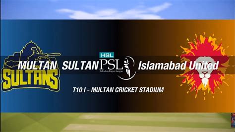 Islamabad United Vs Multan Sultan Psl Match Cricket