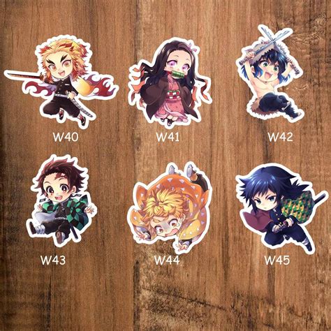 Jual Stiker Sticker Anime Lengkap Kimetsu No Yaiba Demon Slayer Seri 5