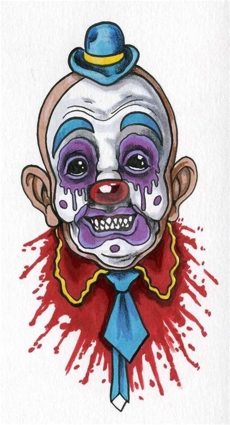 Pin by Weißer Hai on CLOWN Clown paintings Evil clown tattoos Clown