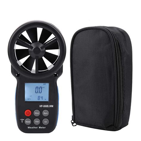 B Wm Handheld Digital Wind Speed Meter Lcd Display Air Volume