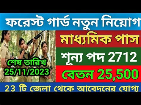 Forest Guard New Recruitment 2023 Forest Guard New Department Vacancy