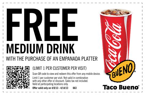 Get Free Coupons: Free Drink coupon