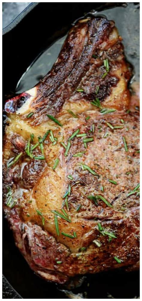 Skillet Rib Eye Steaks Recipe ~ Butter Basted Skillet Rib Eye Steaks