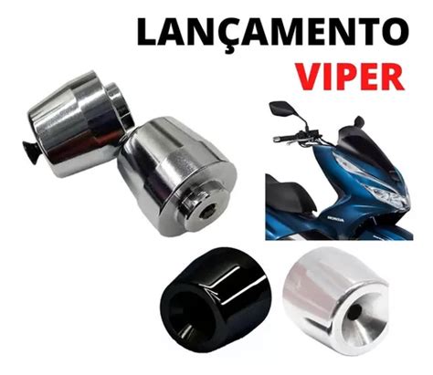 Par Peso Pesinho Guidao Cromado Preto Pcx Universal Viper Mercadolivre