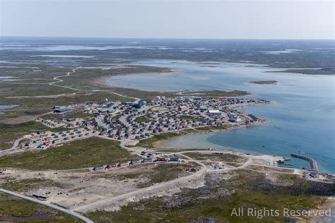 Overflightstock Inuit Village Of Povungnituk Nunavik Quebec Canada