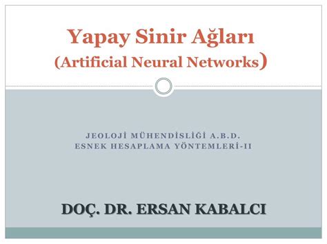 Pdf Yapay Sinir A Lar Ekblc Files Wordpress Yapay Sinir