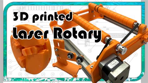 3d Printed Laser Rotary Unit With Ortur Laser Master 3 Download All