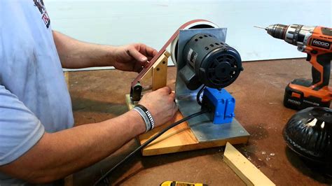 DIY Homemade Belt Sander Grinder YouTube