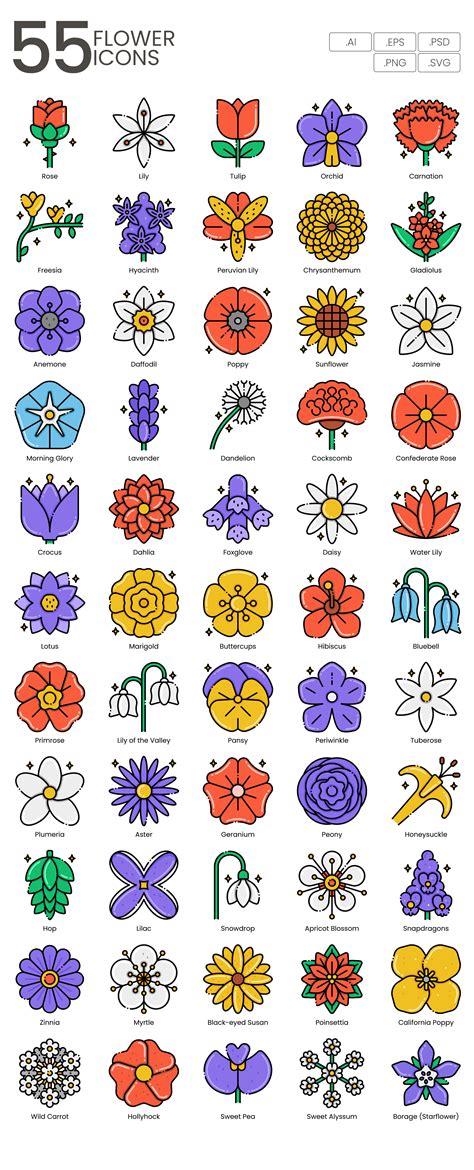 flower icon vector png