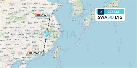 CZ5333 Flight Status China Southern Airlines Jieyang To Lianyungang