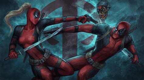 2560x1440 Deadpool And Ladydeadpool 1440p Resolution Hd 4k Wallpapers Images Backgrounds Photos