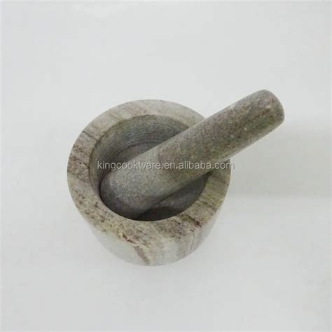 Natural Stone Mortar And Pestle Spice Herb Grinder Color Marble Food