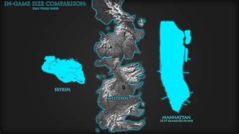 The Westeros Project - Map Size / Scale Comparison image - ModDB