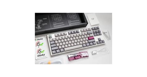 Ducky One Mist Grey Tkl Toetsenbord Lichtgrijs Us Lay Out Cherry