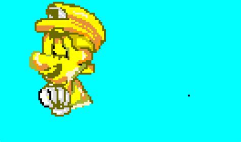 Gold mario extended pixel art