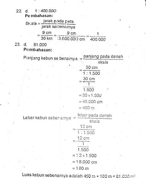 Kumpulan Soal Dan Cara Pengerjaannya Materi Perbandingan Skala Kelas 5 Sd Berbagi Informasi