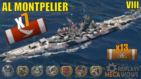 Al Montpelier Kills K Damage World Of Warships Gameplay Youtube