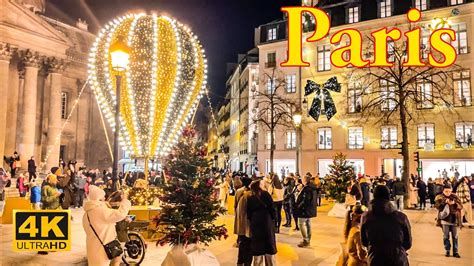 Paris France Christmas In Paris December 2022 4K HDR Christmas