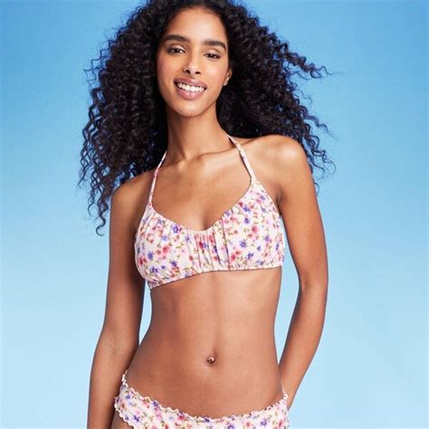 Women S Ruched Bralette Sling Lift Bikini Top Shade Shore Shopstyle Two Piece Swimsuits