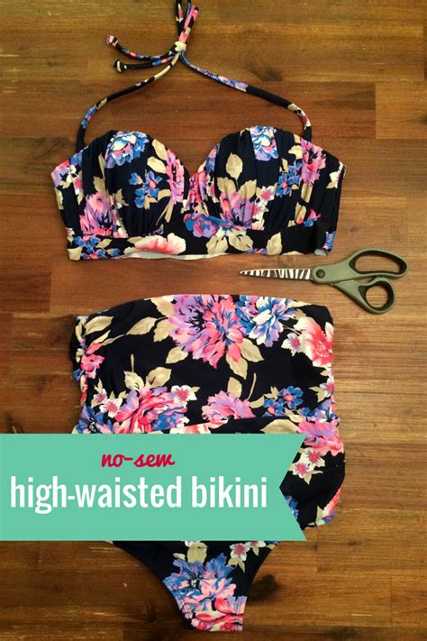 BudgetBliss No Sew DIY High Waisted Bikini