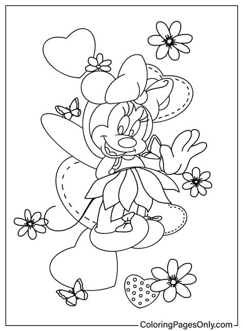 Dibujo Para Colorear De Minnie Mouse Dibujos Para Imprimir Gratis