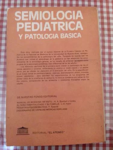 Semiologia Pediatrica Y Patologia Basica En Venta En Tres De Febrero