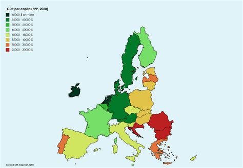 Gdp Per Capita Of Eu Countries In 2020 Reurope