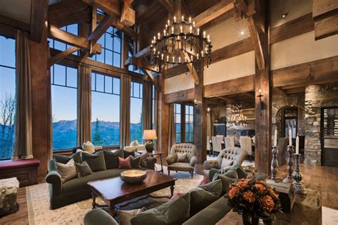 Yellowstone Club Summit Residence Rustic Living Room Other By